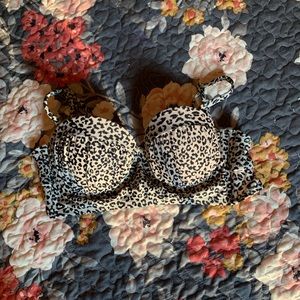 Push up Leopard print bikini top